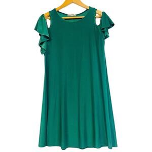 Blooms In The City Green Dress Dress Size Medium